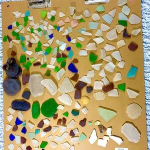 4lb Salvaged sea glass collection naturally tumbled in the Chesapeake Bay area
